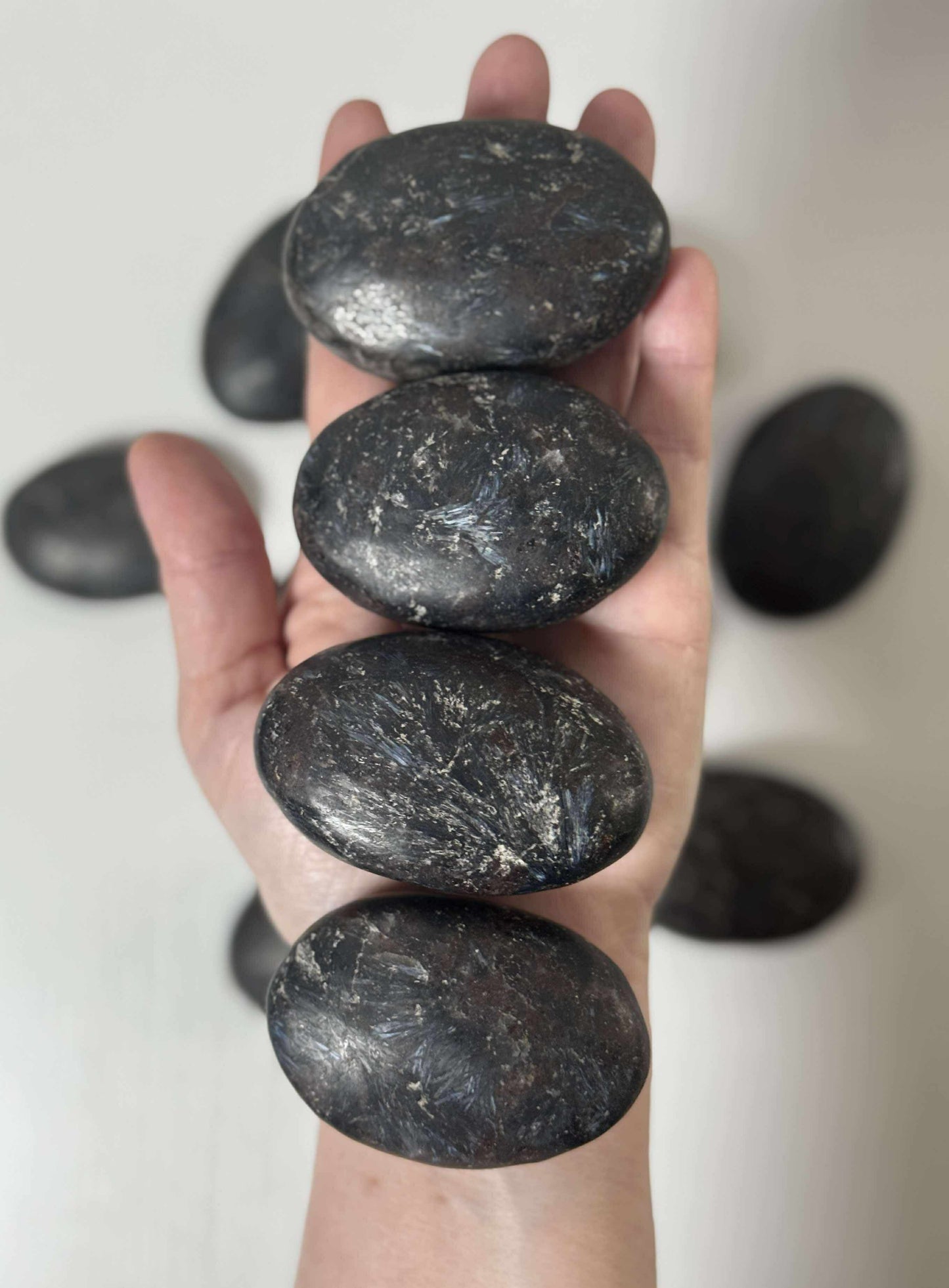Astrophyllite Palm Stone