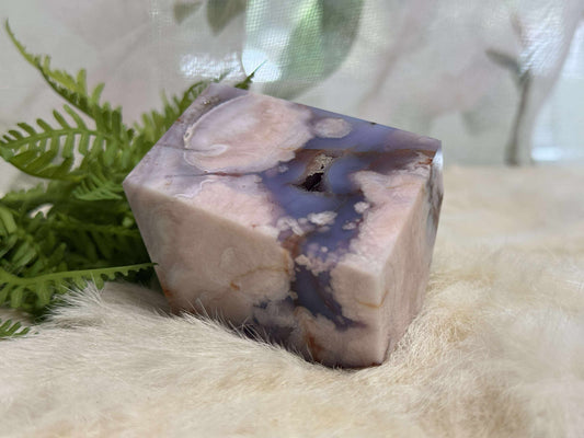 Blue Flower Agate Freeform