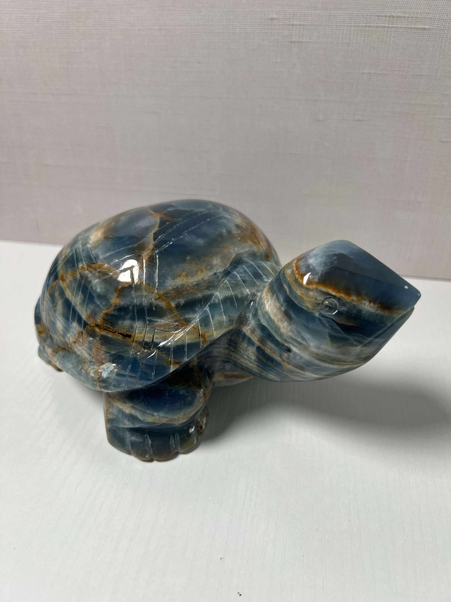 Blue Onyx Turtle - Large