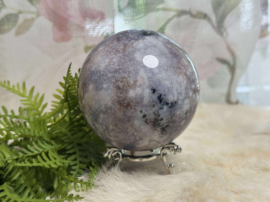 Blue Flower Agate Sphere
