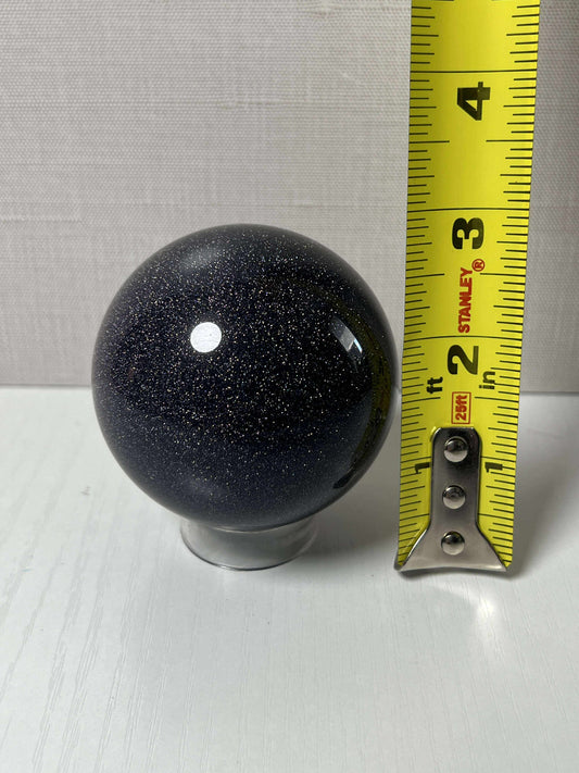 Blue Goldstone Sphere - Small