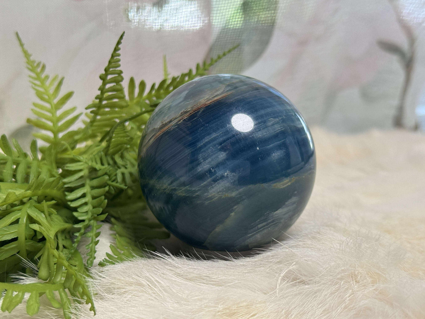 Blue Onyx Sphere