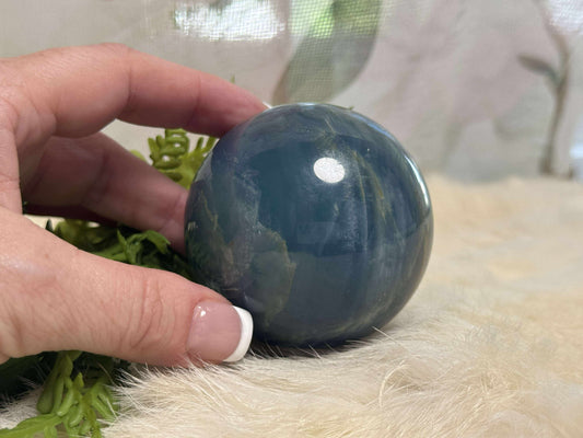 Blue Onyx Sphere