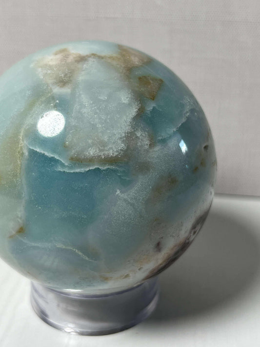 Caribbean Calcite Sphere - Medium