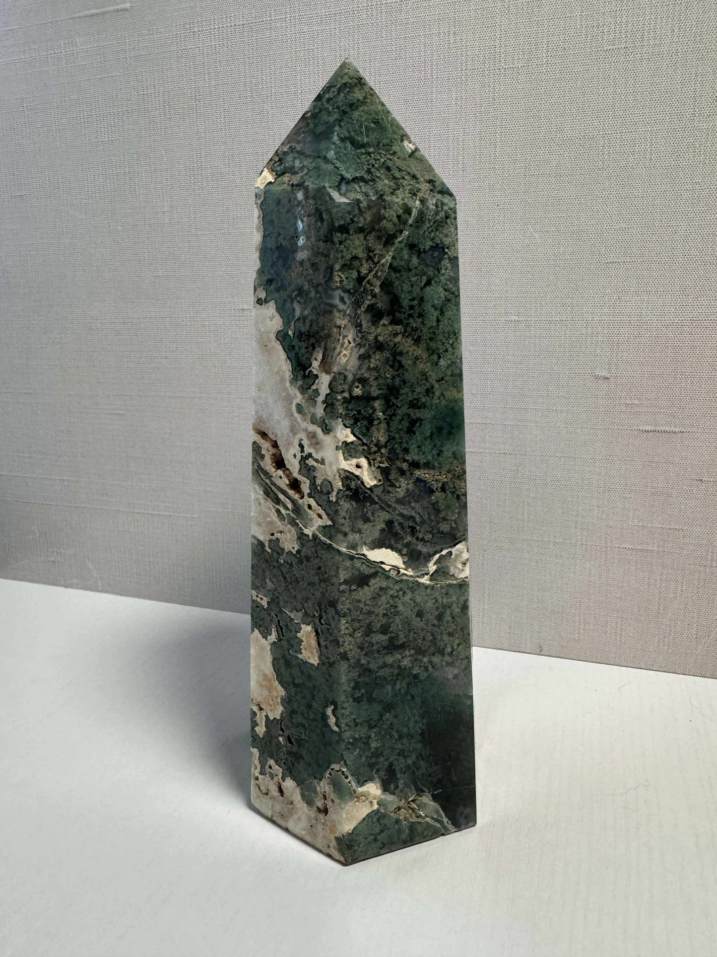 Green Moss Agate Tower Generator
