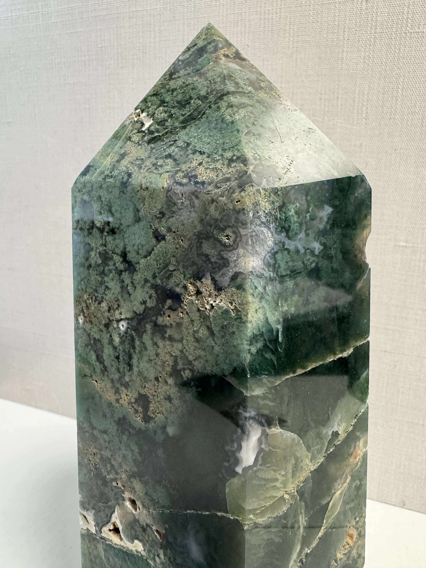 Green Moss Agate Tower Generator