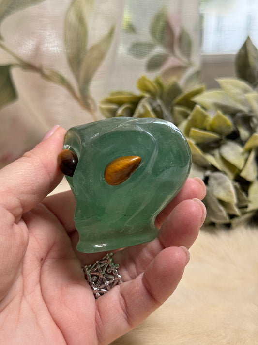 Green Aventurine Alien Head - Opt 31