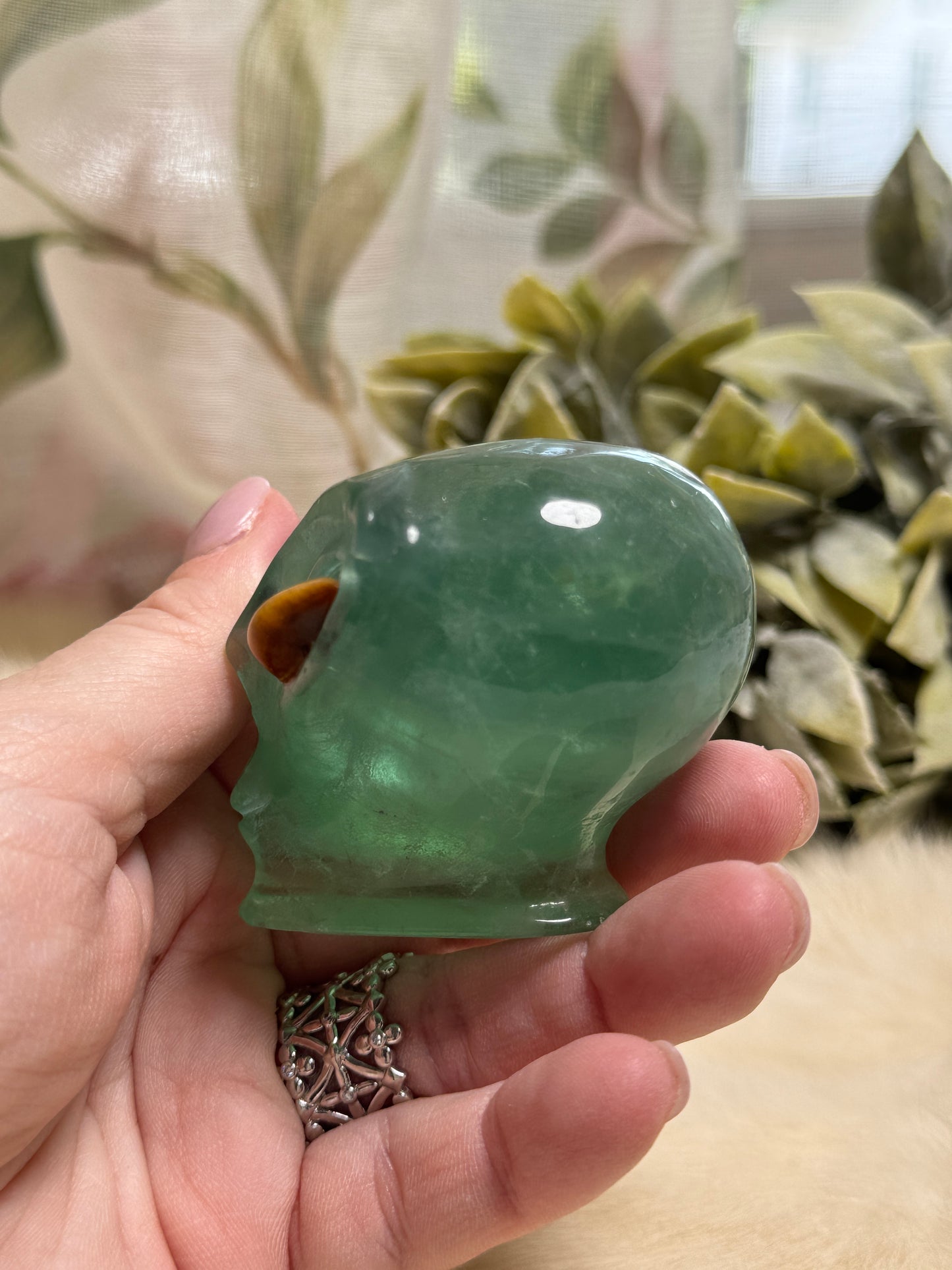 Green Aventurine Alien Head - Opt 31