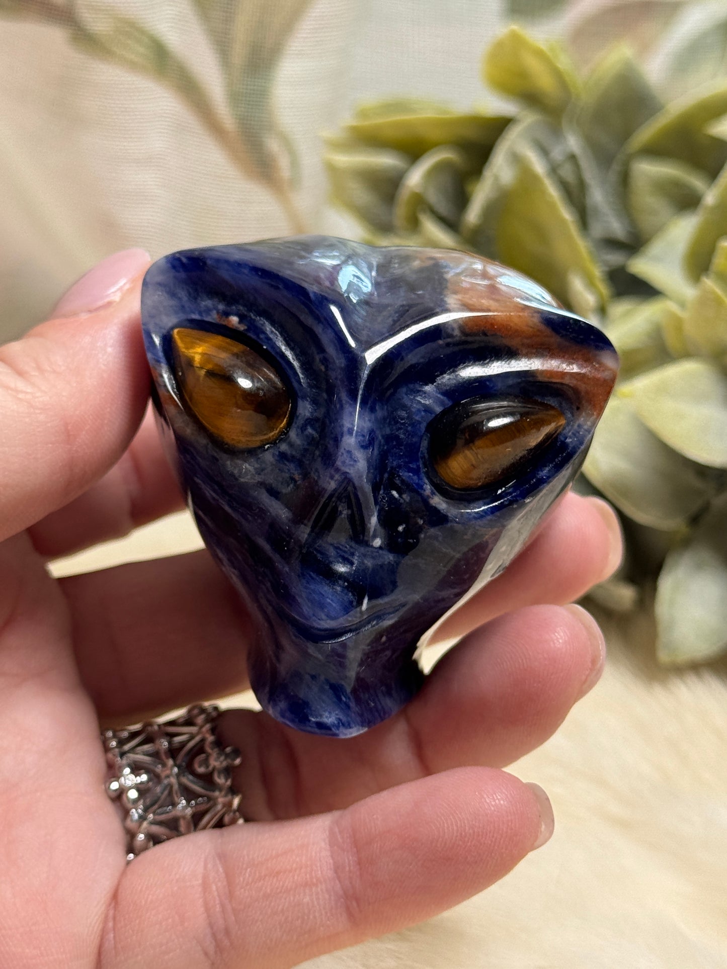 Sodalite Alien Head - Opt 34