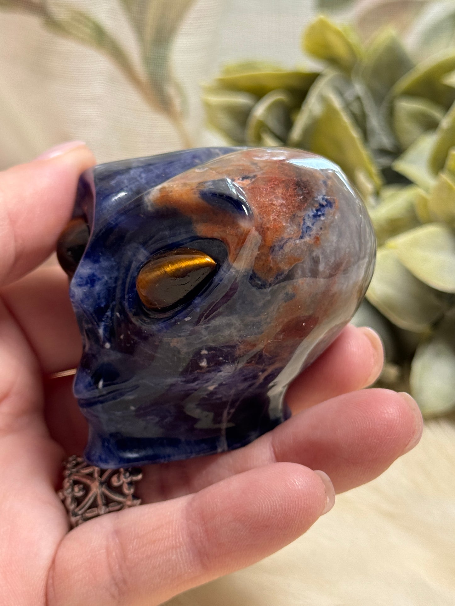 Sodalite Alien Head - Opt 34