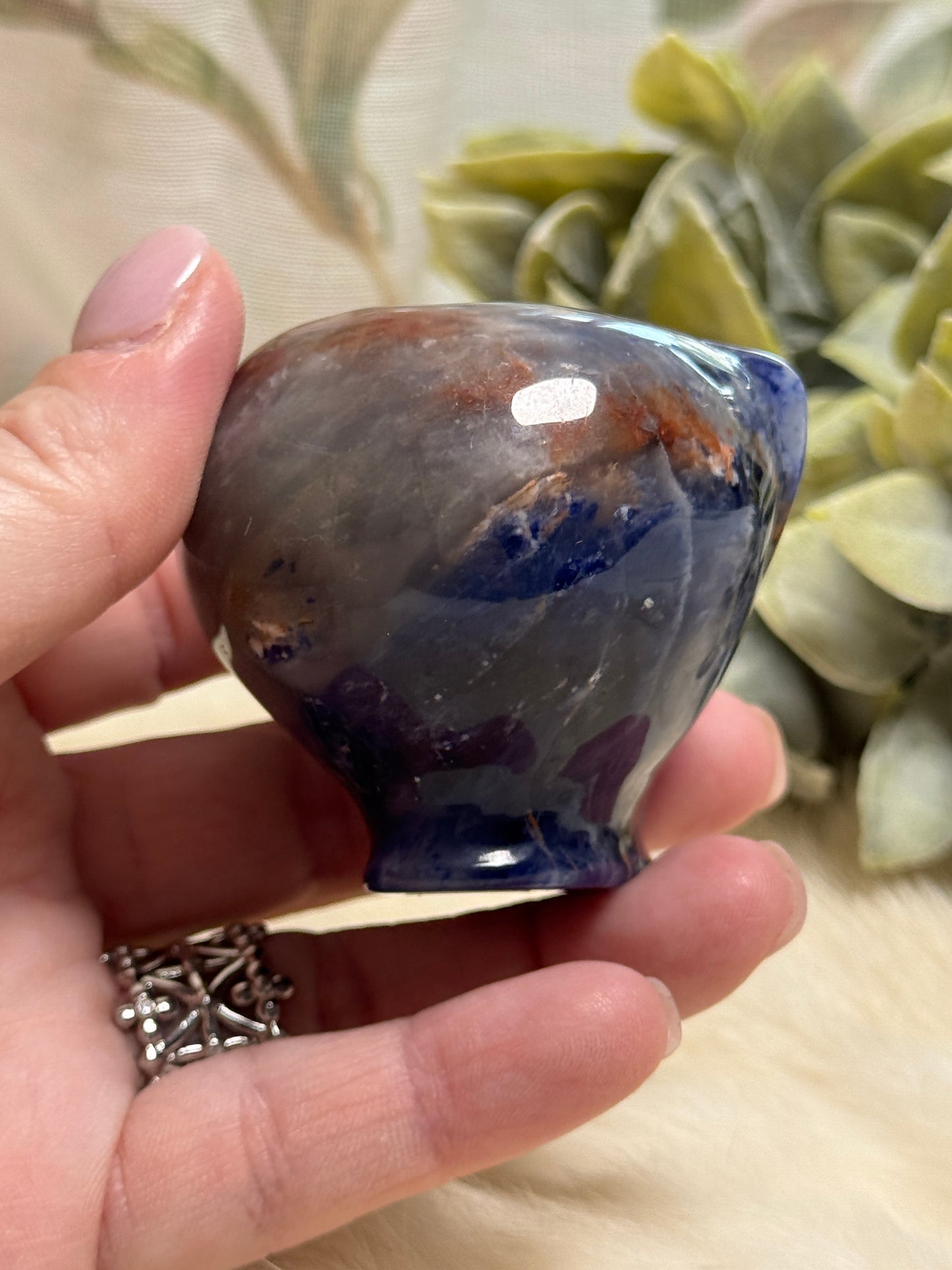 Sodalite Alien Head - Opt 34