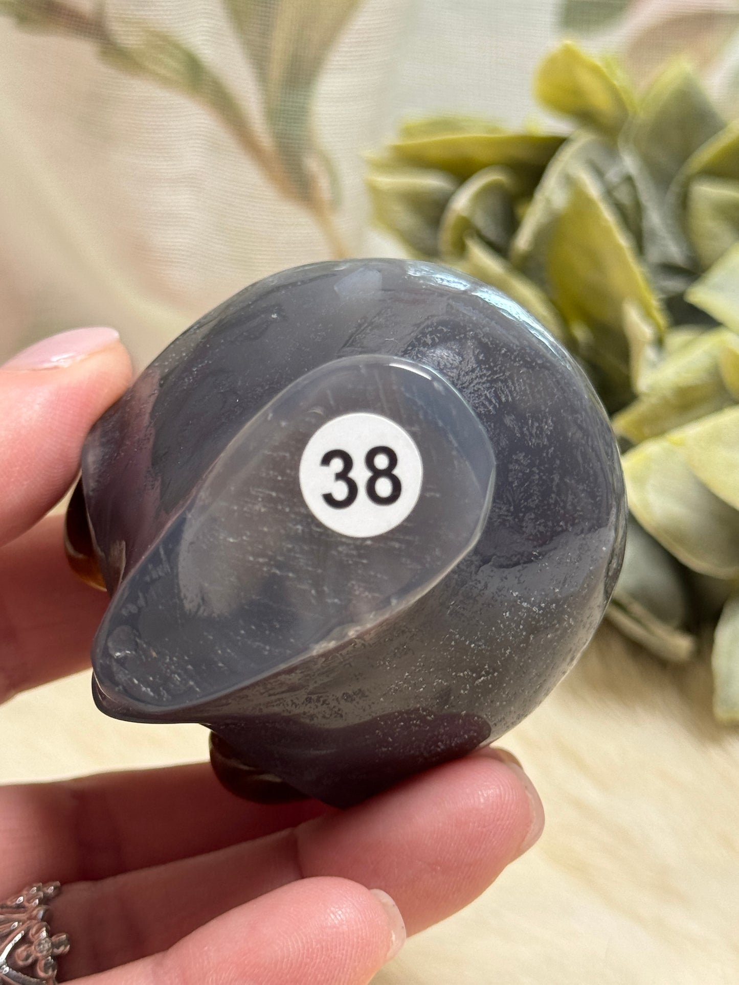 Moss Agate & Ocean Jasper Alien Head - Opt 38