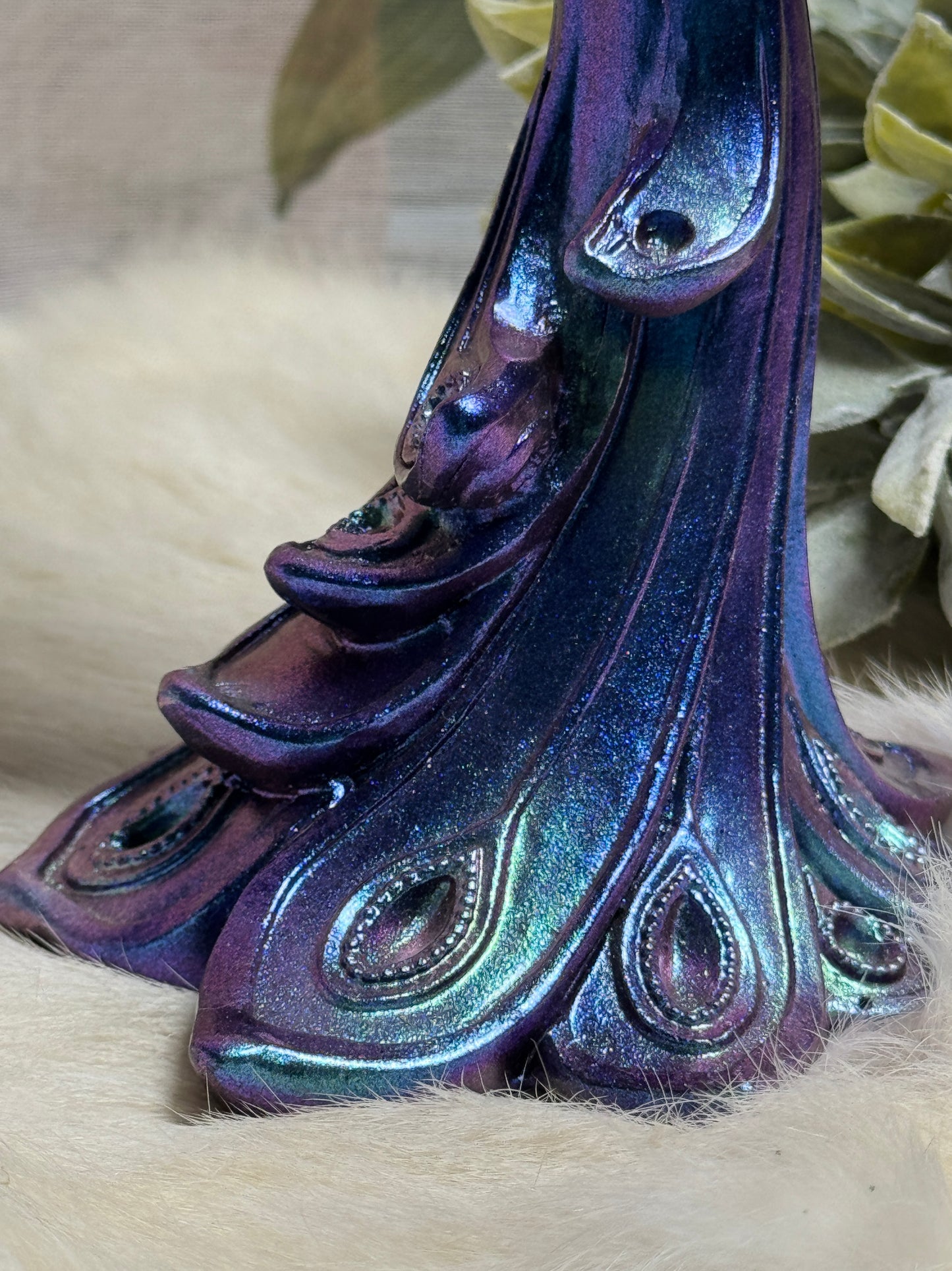 Purple Aura Phoenix Sphere Holder