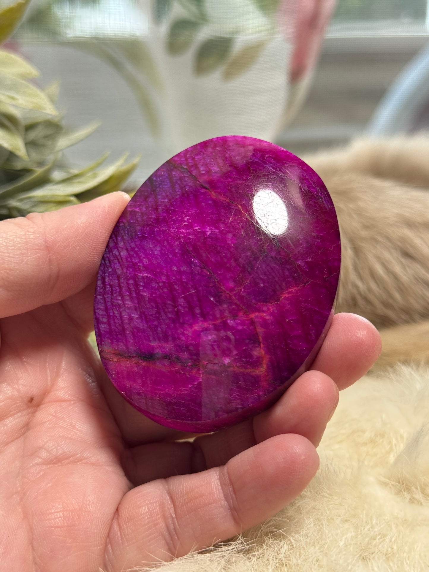 Plum Moonstone Palmstone Opt 11
