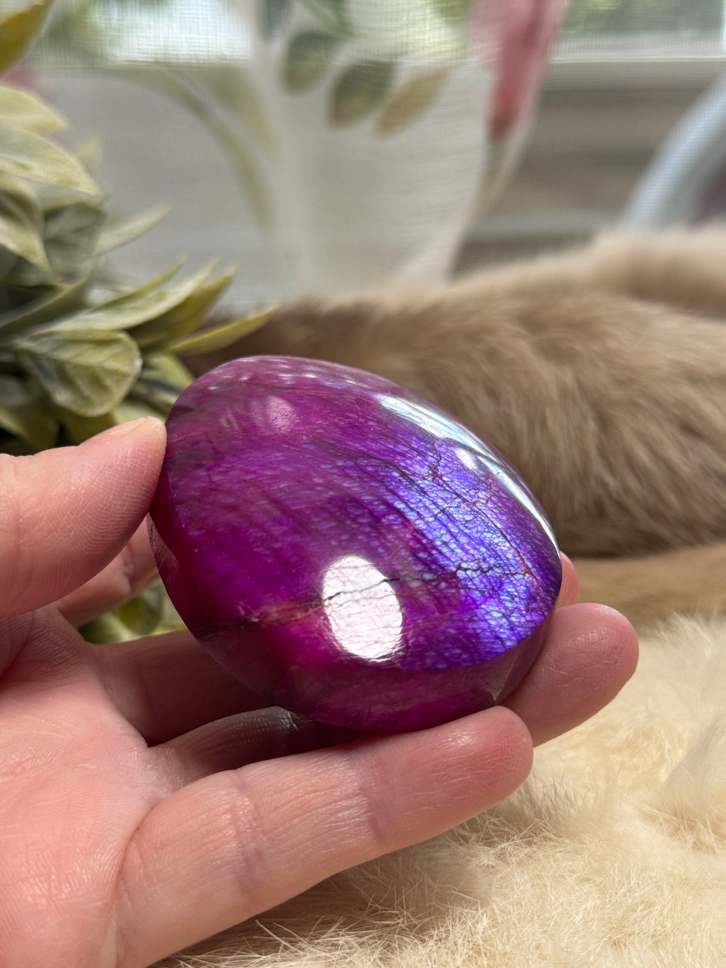 Plum Moonstone Palmstone Opt 11