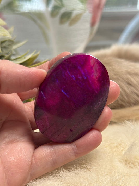 Plum Moonstone Palmstone Opt 13