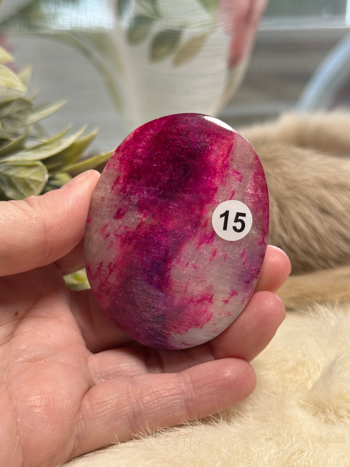Plum Moonstone Palmstone Opt 15