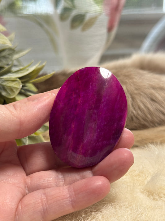 Plum Moonstone Palmstone Opt 16