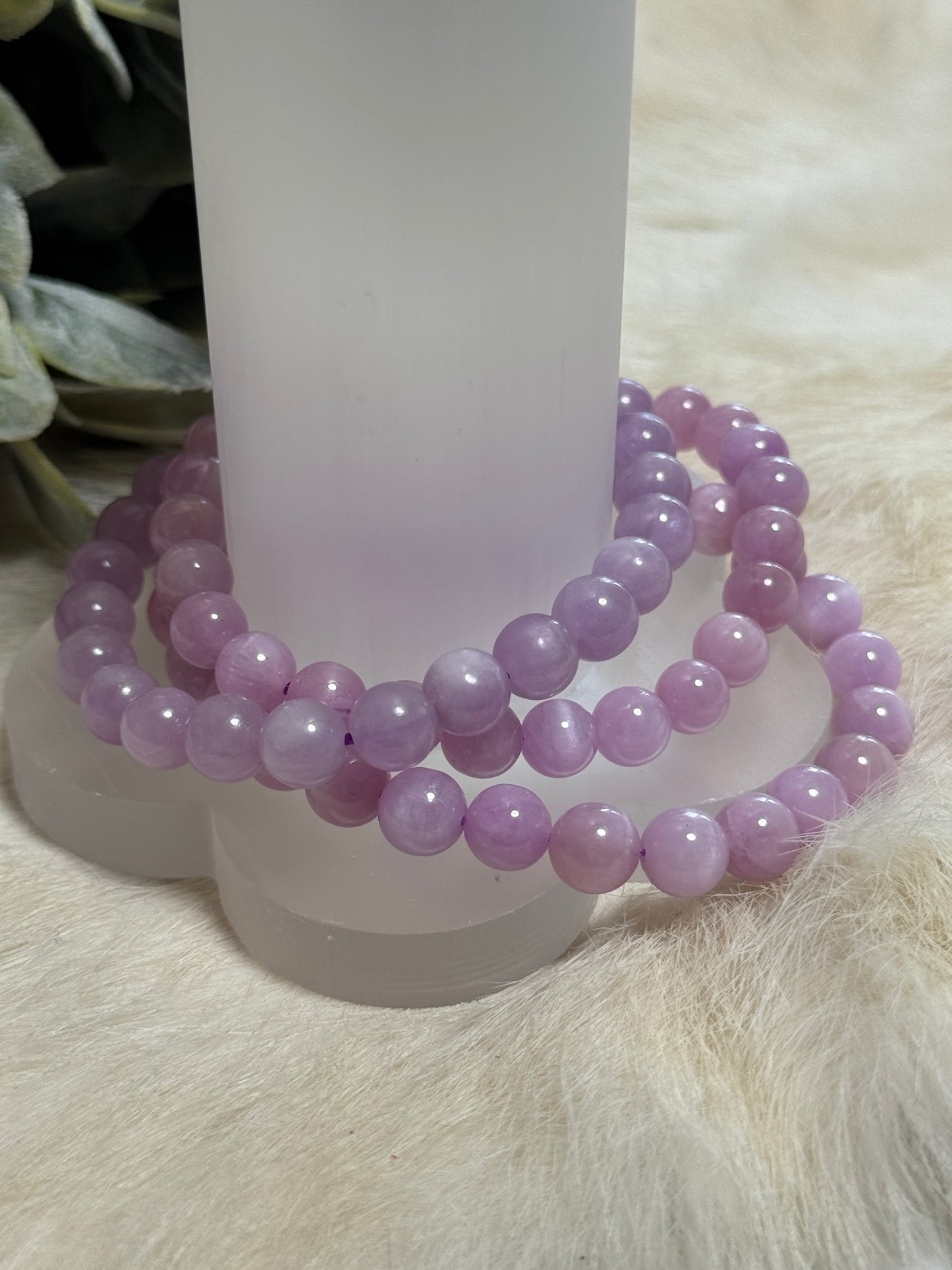 Selenite Floral Bracelet Cleansing Holder