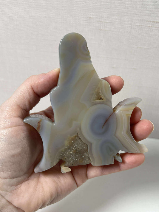 Geode Moon Goddess Agate