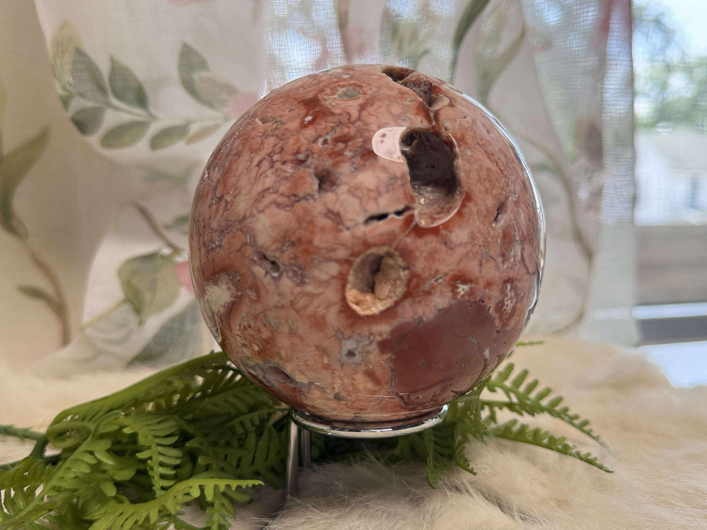 Pink Agate Sphere