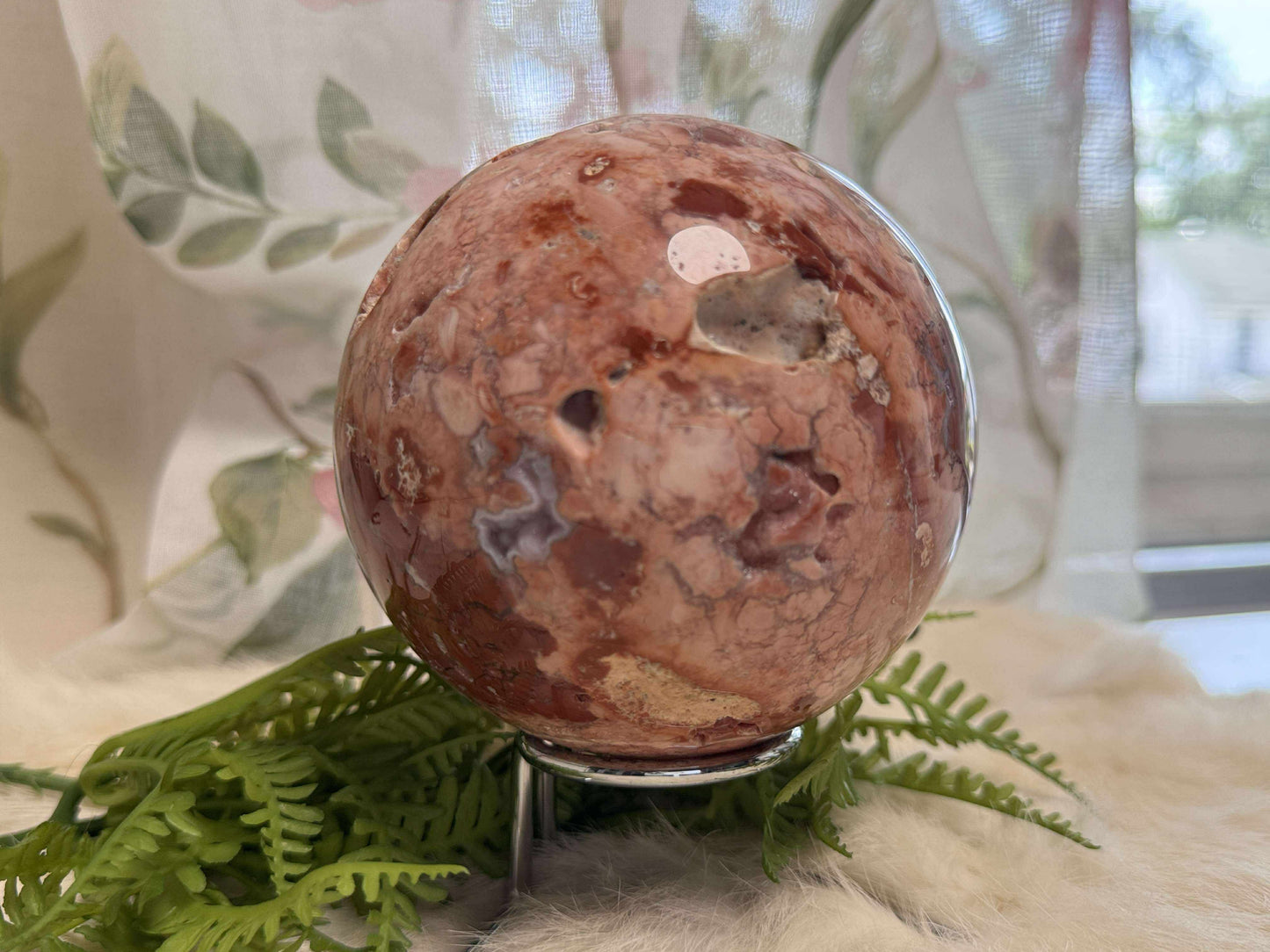Pink Agate Sphere