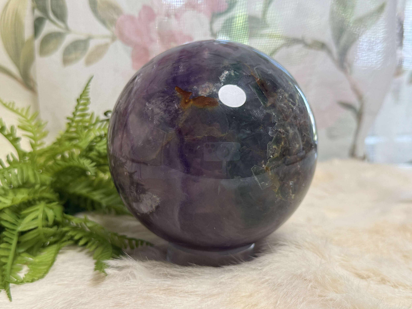 Purple Fluorite Sphere