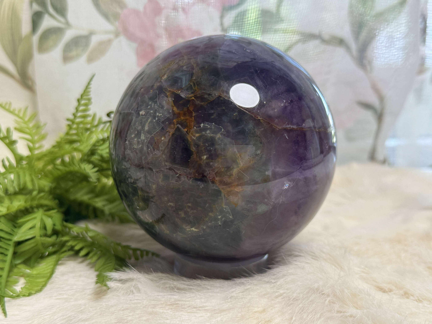 Purple Fluorite Sphere