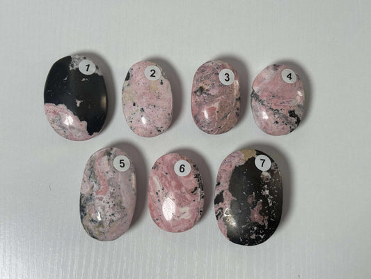 Rhodonite Palm Stone