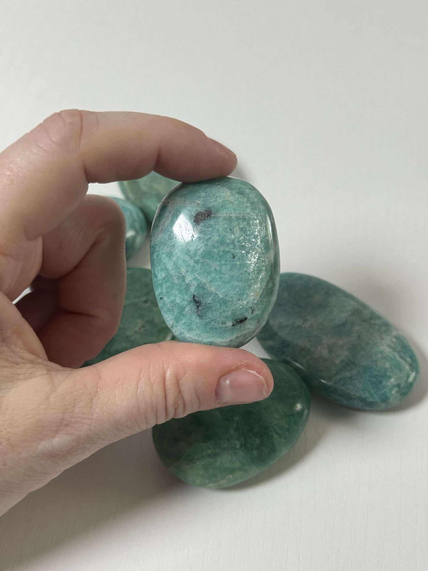 Amazonite Palm Stone