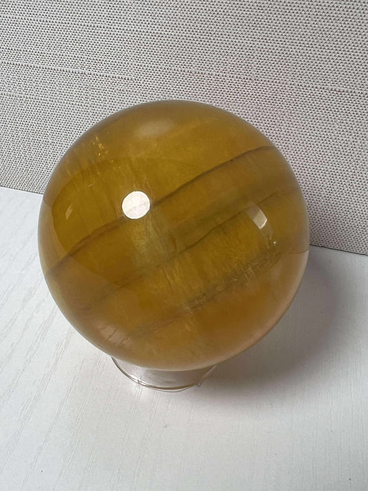 Yellow Fluorite Sphere - Medium