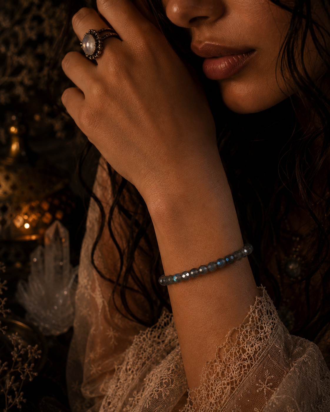 Labradorite Faceted Bracelet