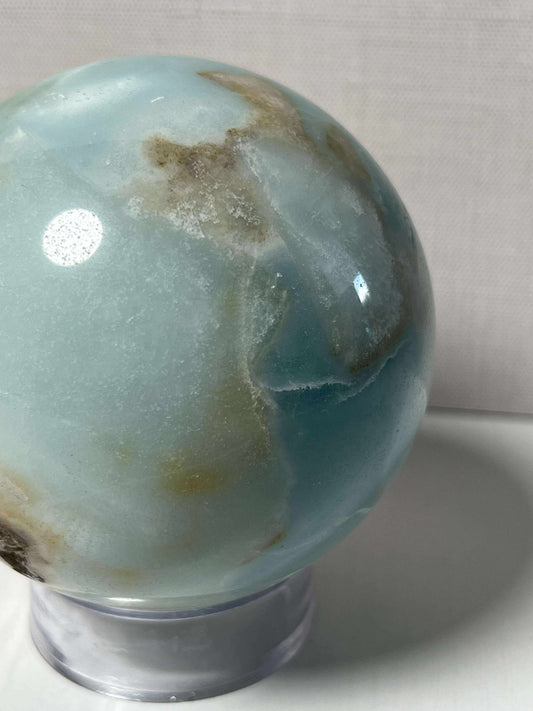 Caribbean Calcite Sphere - Medium