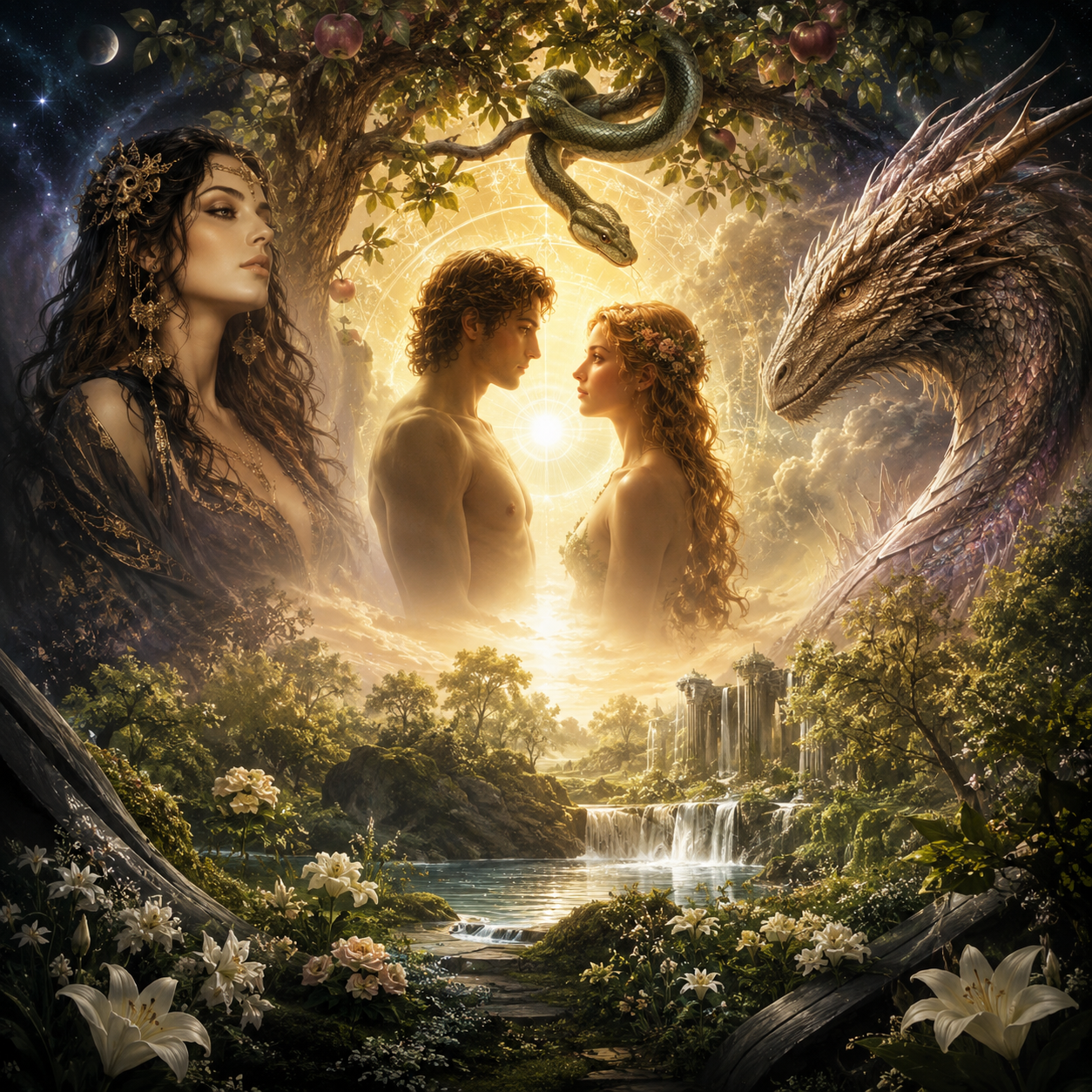 Beyond Eden: Adam, Eve & The Dragon Guardians