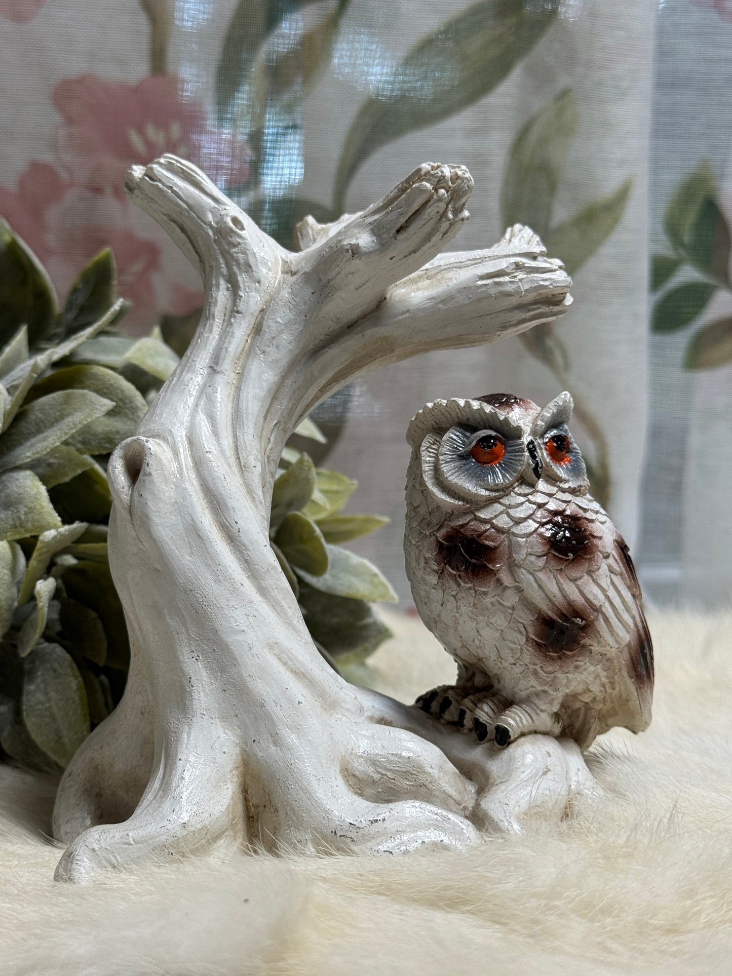 Whimsical Tree Owl Sphere Holder