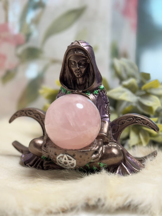 Triple Moon Goddess Sphere Holder