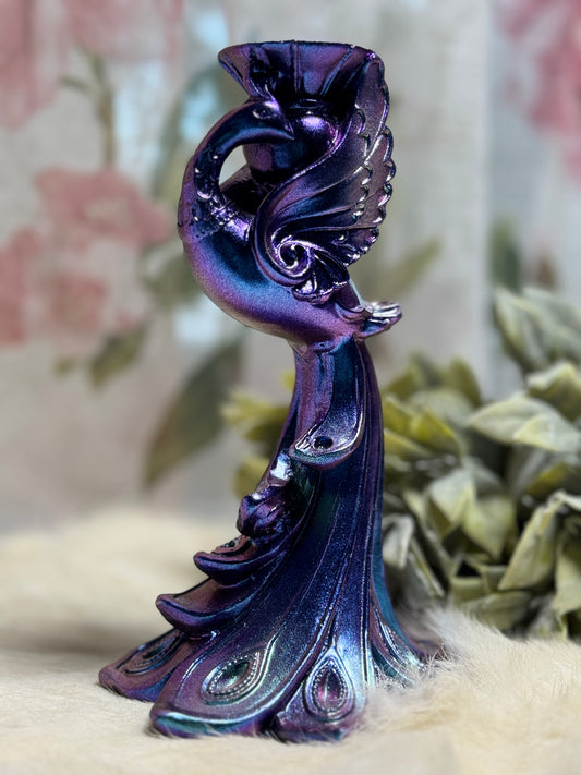 Purple Aura Phoenix Sphere Holder