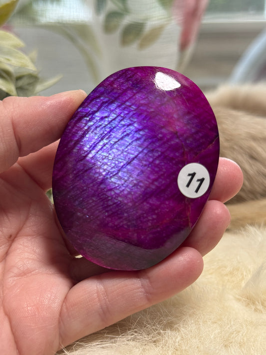 Plum Moonstone Palmstone Opt 11