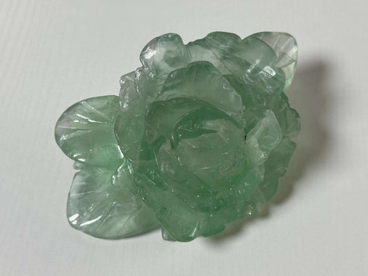 Light Green Fluorite Flower