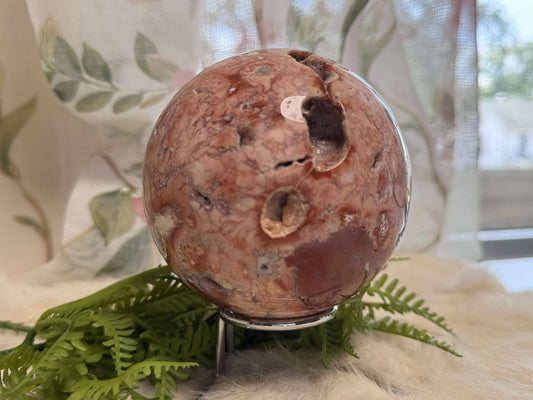 Pink Agate Sphere