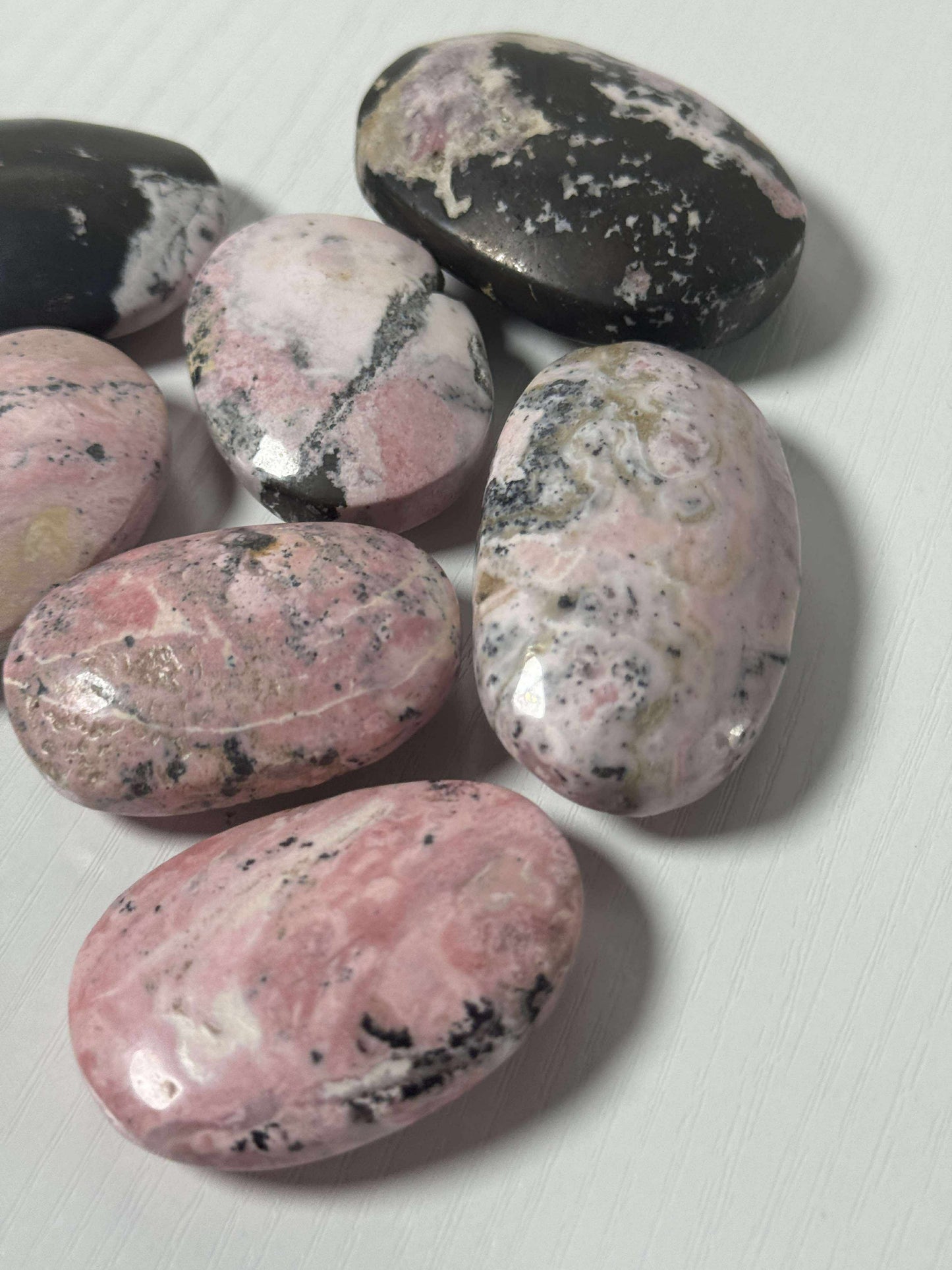 Rhodonite Palm Stone
