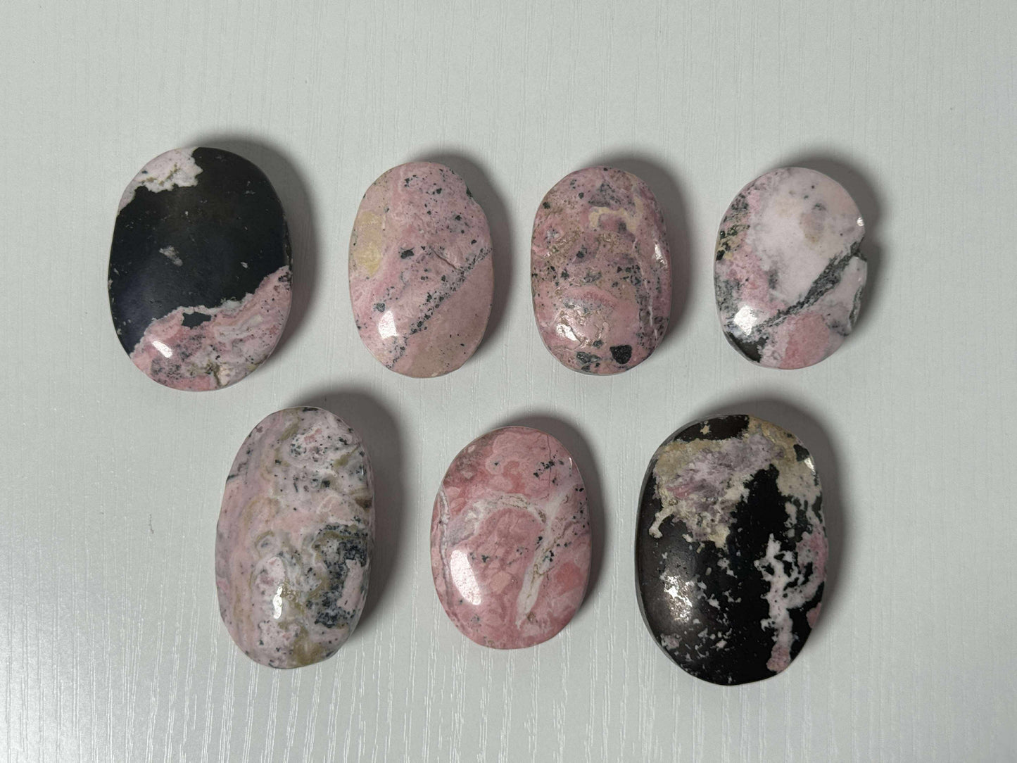 Rhodonite Palm Stone