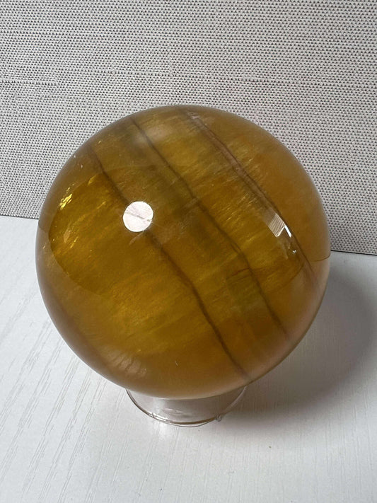 Yellow Fluorite Sphere - Medium
