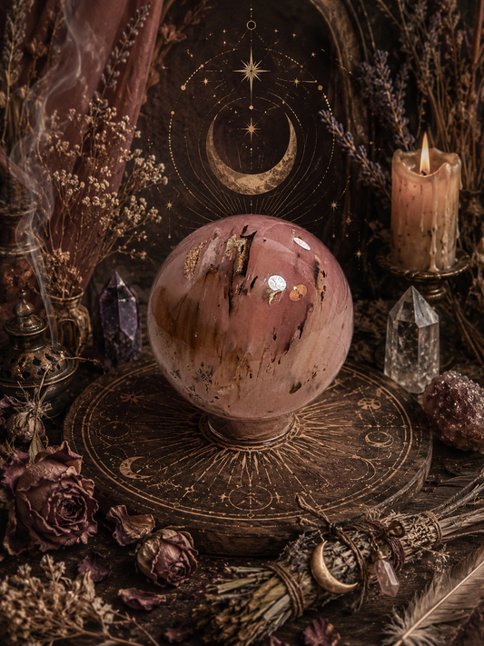 Pink Jelly Agate Druzy Sphere