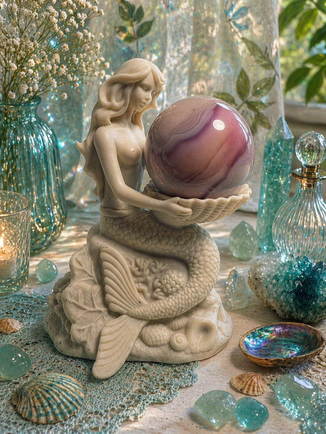 Mermaid Sphere / Crystal Holder