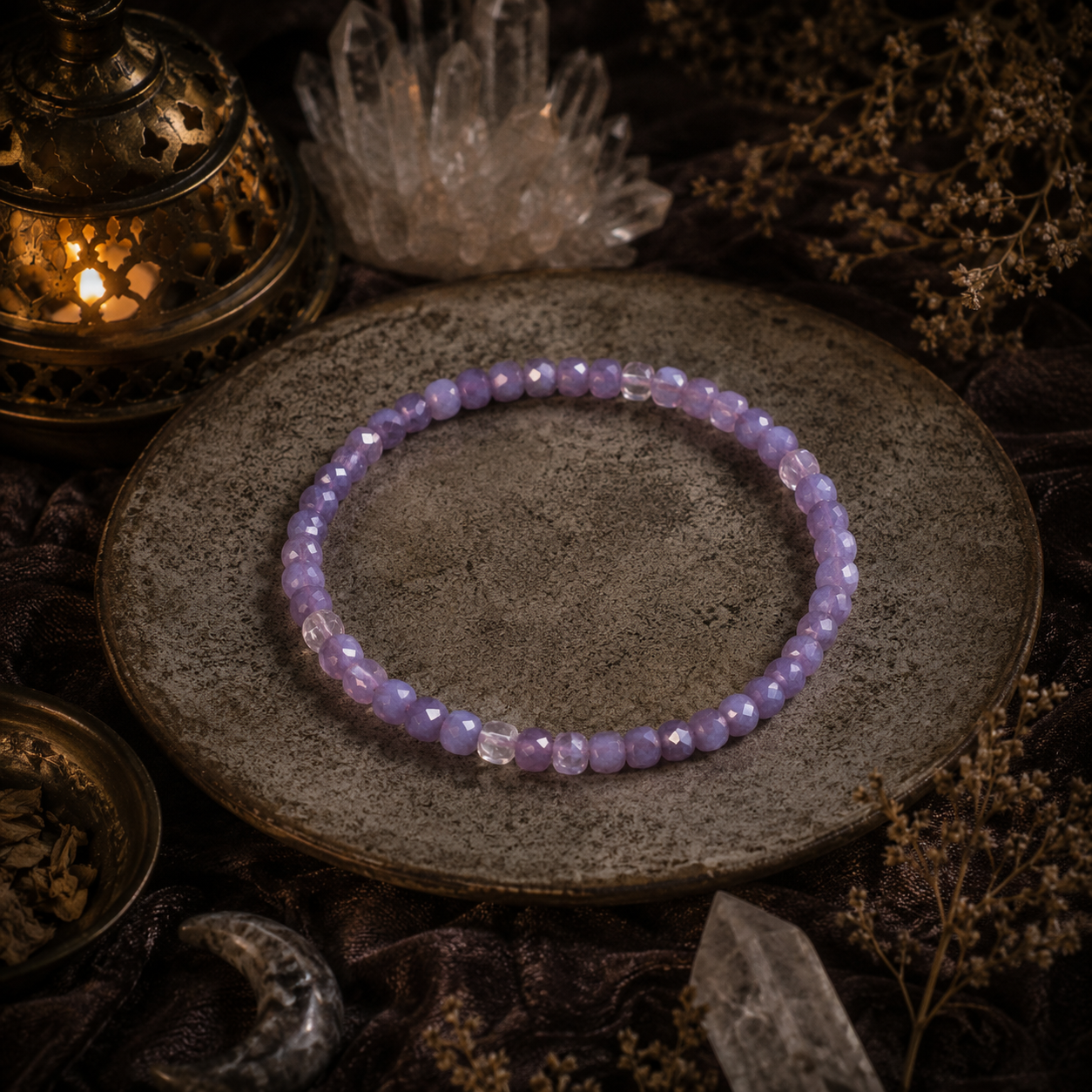 Purple Opalite Faceted Bracelet