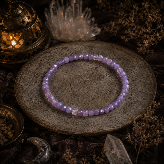 Purple Opalite Faceted Bracelet